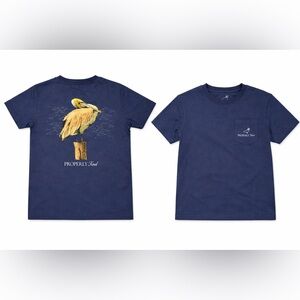 Properly Tied Kids' Navy Pelican Graphic Pocket Tee
